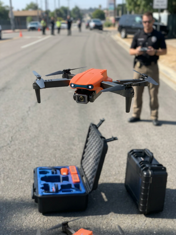 Foldable 4K Drone With Gimbal And Obstacle Avoidance For Men