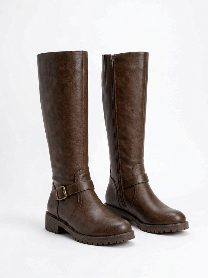 High Back Zip Boots for Women