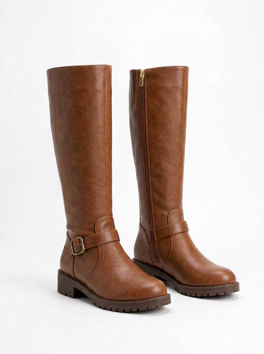 High Back Zip Boots for Women