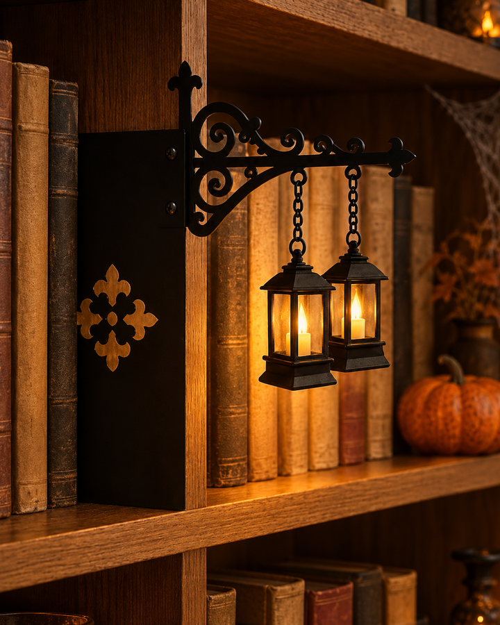 Halloween Ghost & Lantern Bookshelf Light