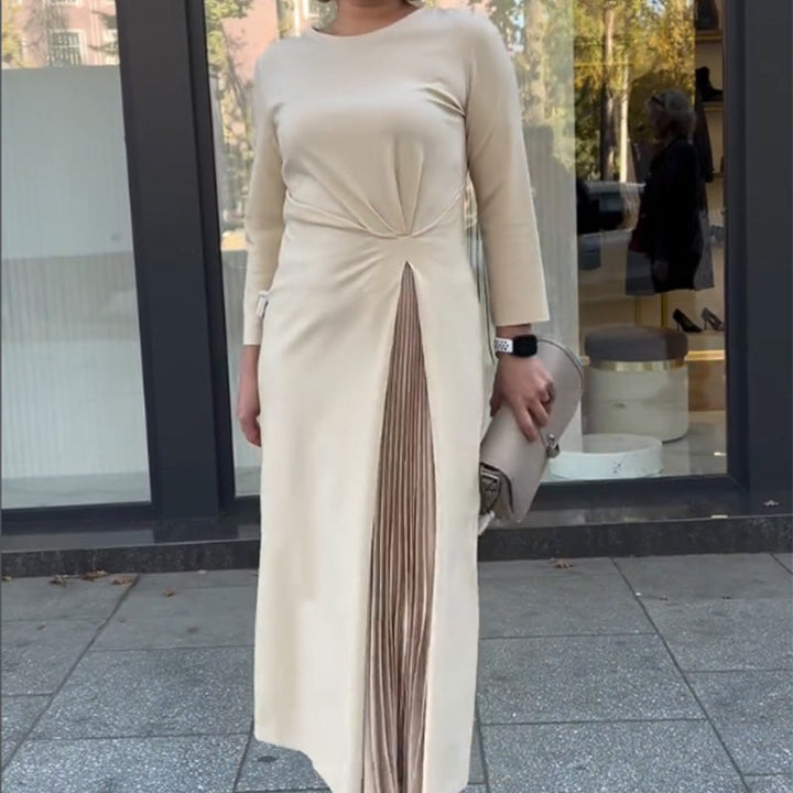 Formal Maxi Dress for Women with Long Sleeves - Irene