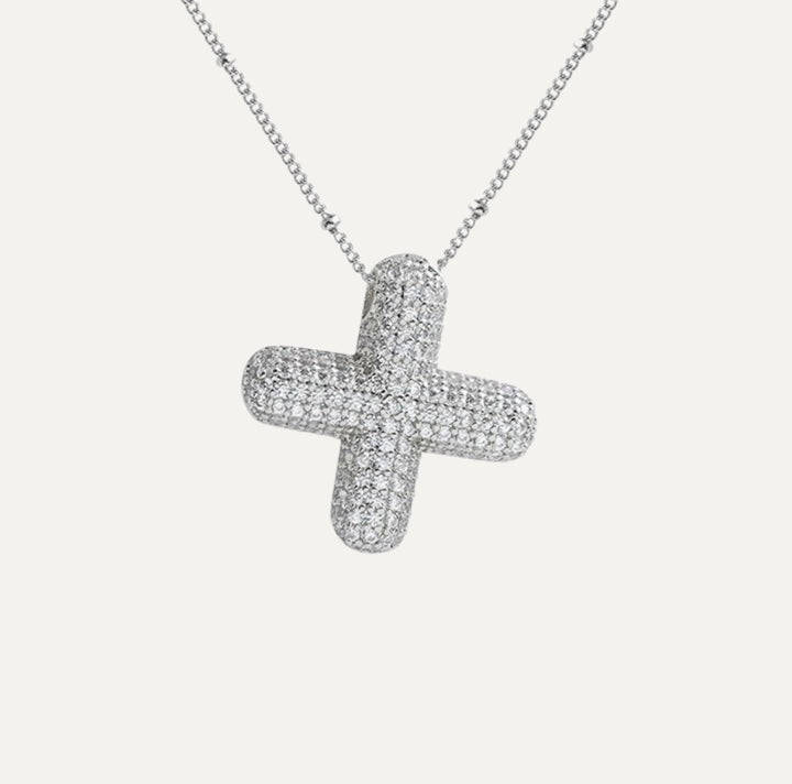 Savannah | Diamond Bubble Letter Necklace