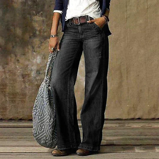 Lina | Retro Wide Leg Jeans