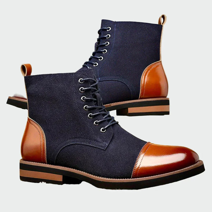 Leather Oxford Boots - Elena Harper