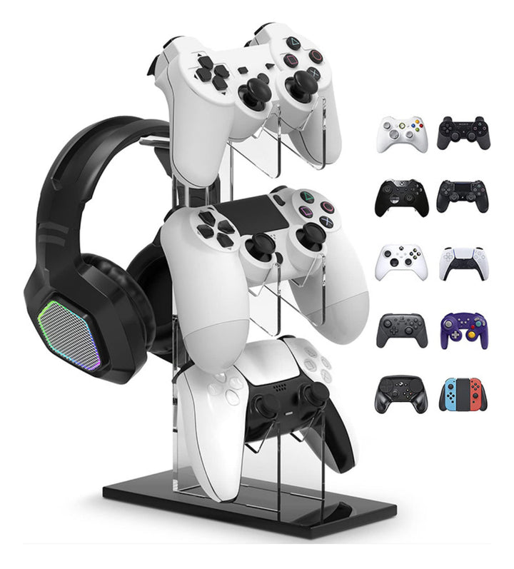 GameSeat™ – 3-Tier Gaming Controller Stand and Headset Holder