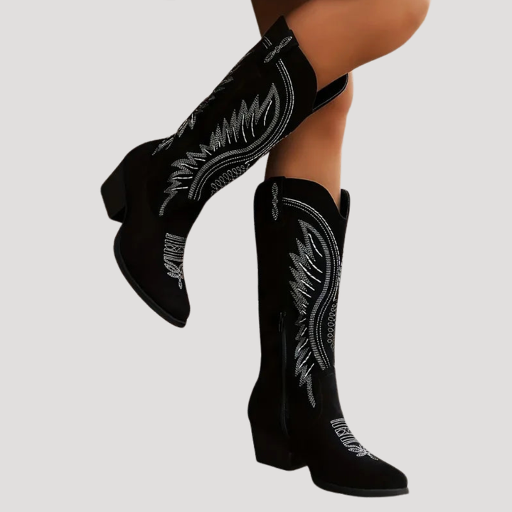 Embroidered Western Cowboy Boots for Women