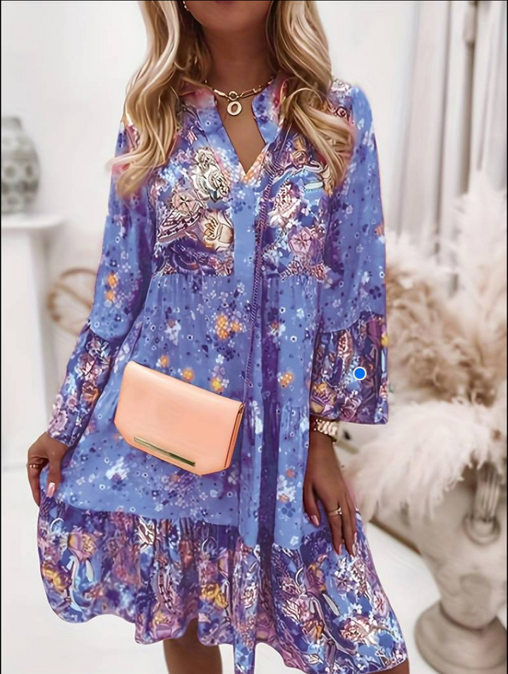 Women's Floral Print Boho Dress – Effortless Chic Style