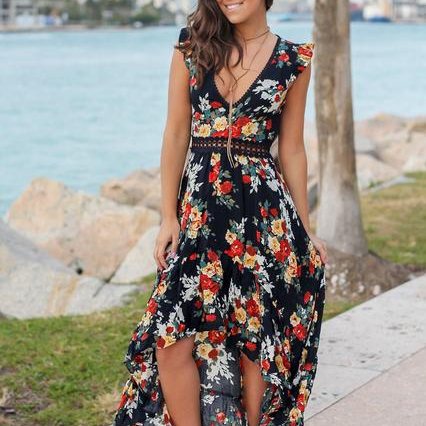 Floral Maxi Summer Dress for Women - Viviana