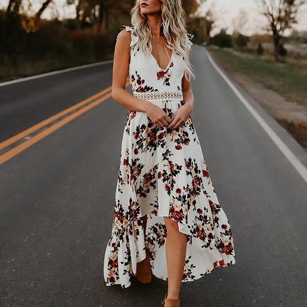 Floral Maxi Summer Dress for Women - Viviana