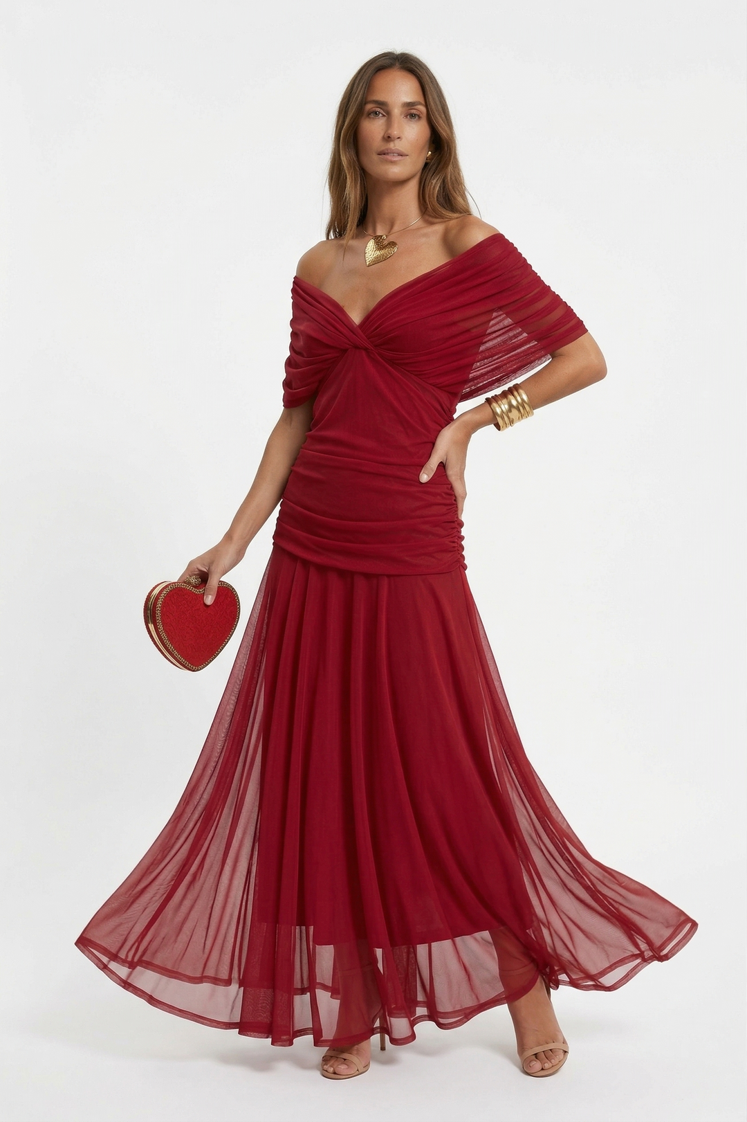 Nora | Long Dress with V-Neck