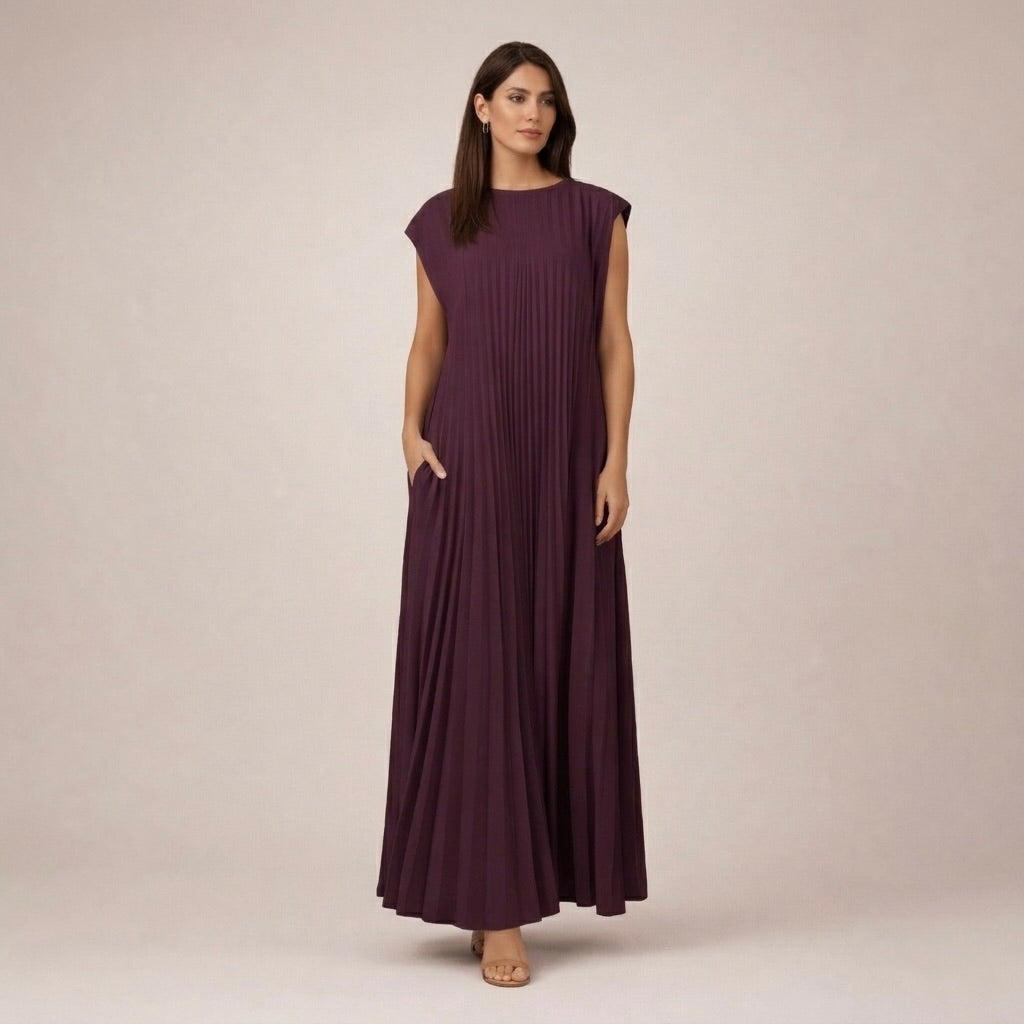 Marianne™  |  Pleated Midi Dress