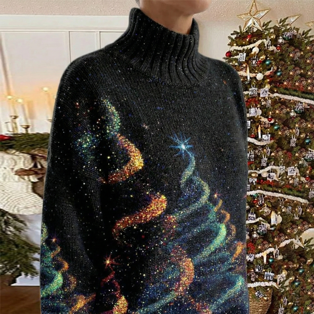 Leonetta Cozy Knit Sweater, view 5 - Elena Harper