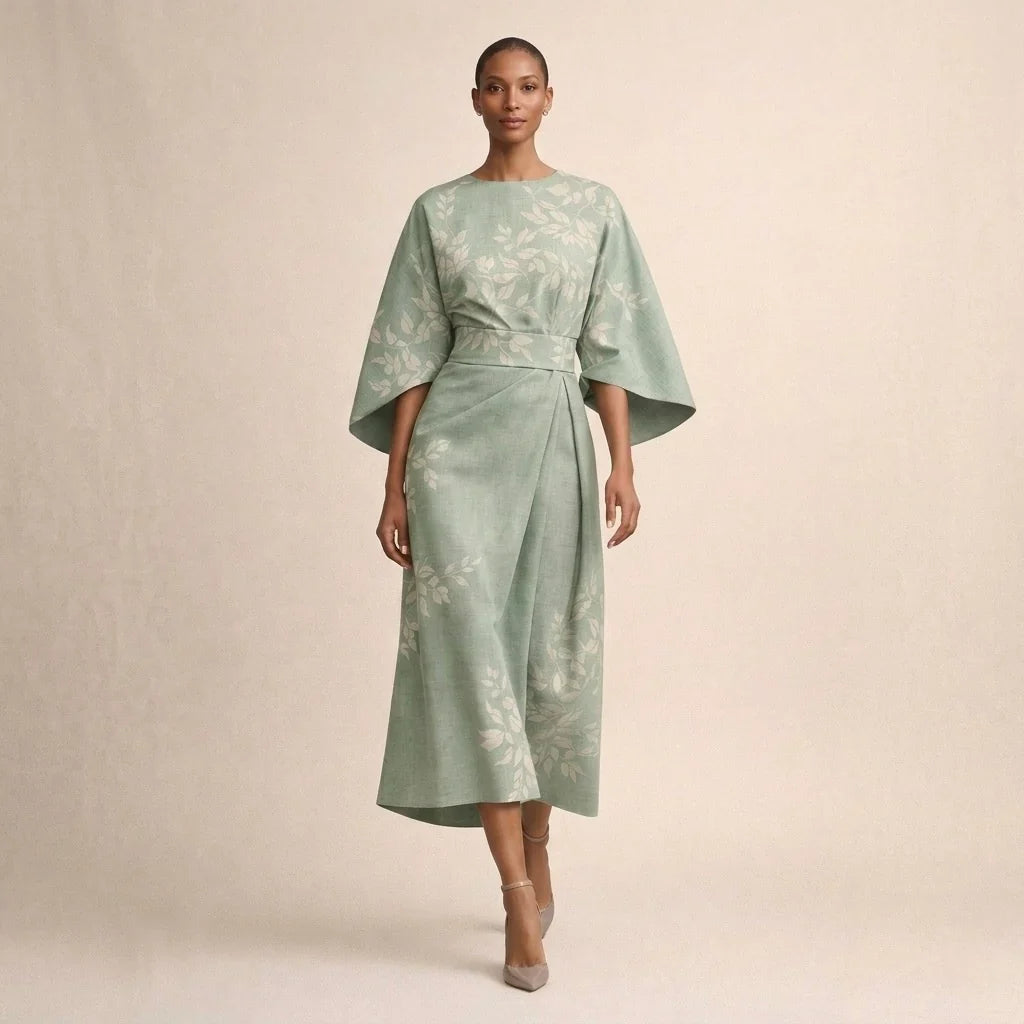 Alma™ | Elegant Midi Dress