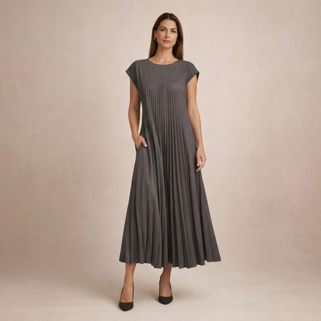 Marianne™  |  Pleated Midi Dress