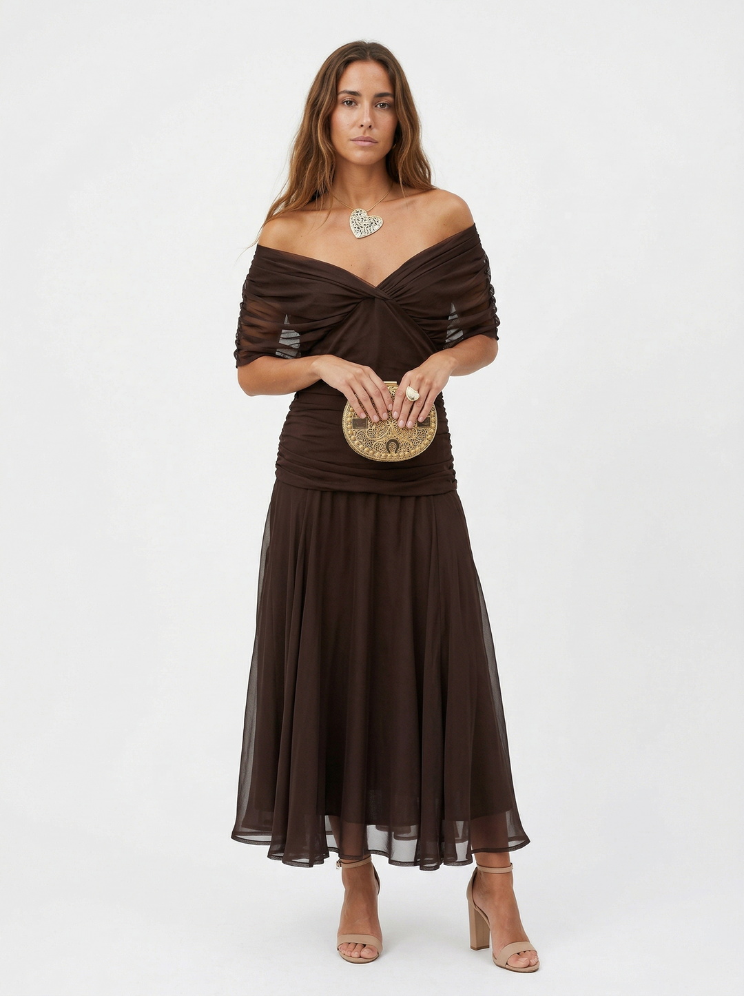 Nora | Long Dress with V-Neck