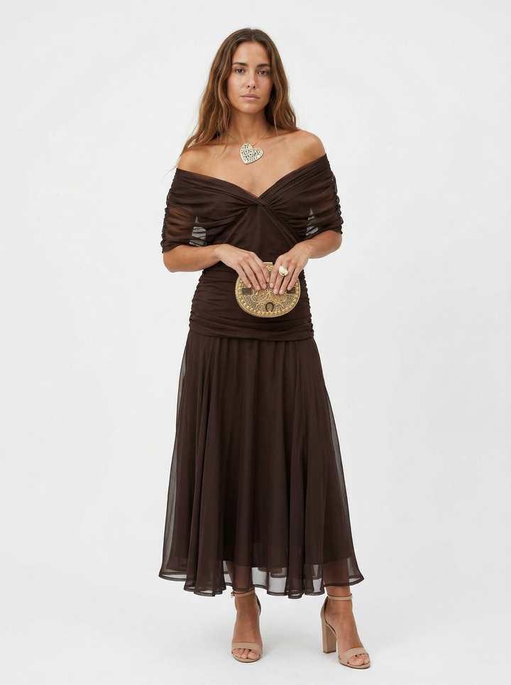Nora | Long Dress with V-Neck