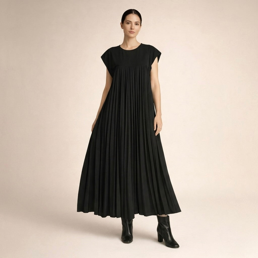 Marianne™  |  Pleated Midi Dress