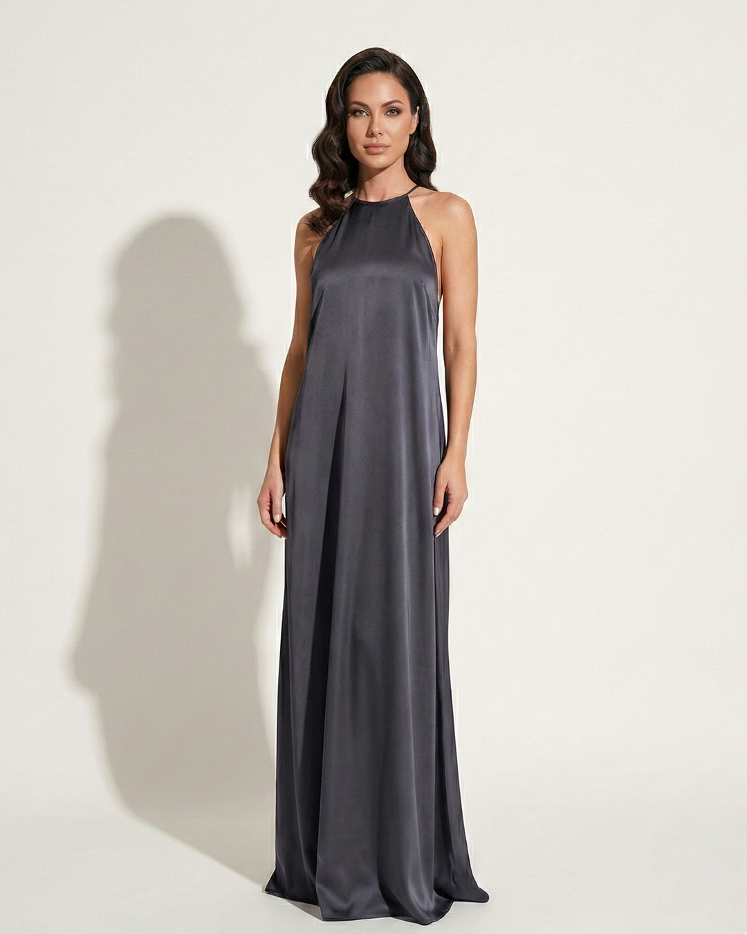 Esmee Elegant Halter Maxi Dress - Elena Harper