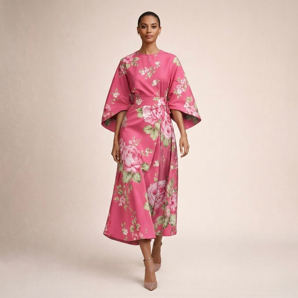 Sarah™  |  Floral Midi Dress
