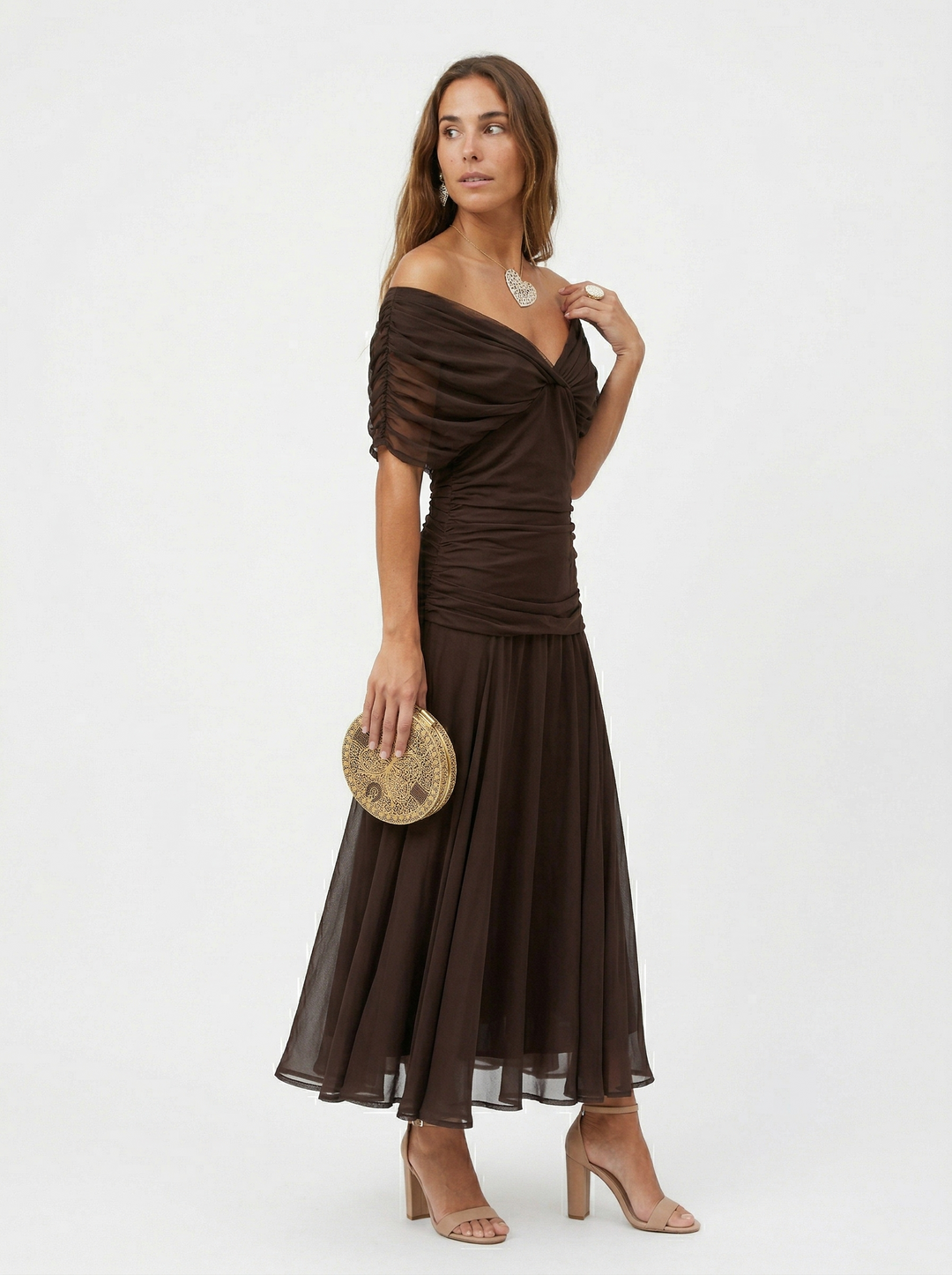 Nora | Long Dress with V-Neck