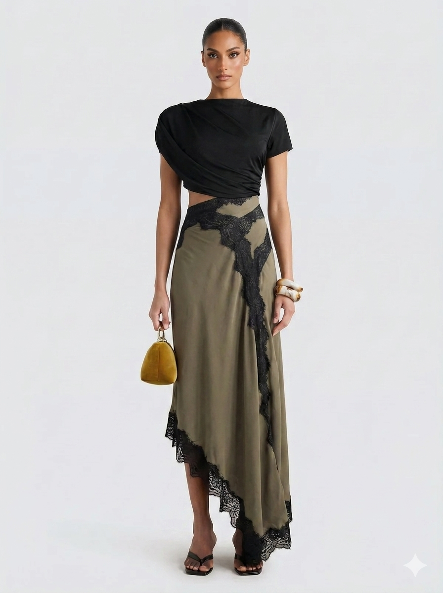 Olive™  |  Top Maxi Skirt Set
