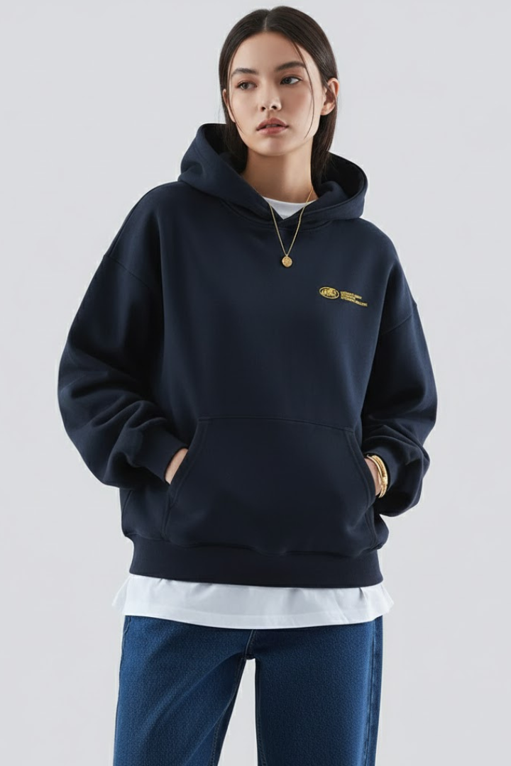 Women's Hoodie with Print and Pullover Design