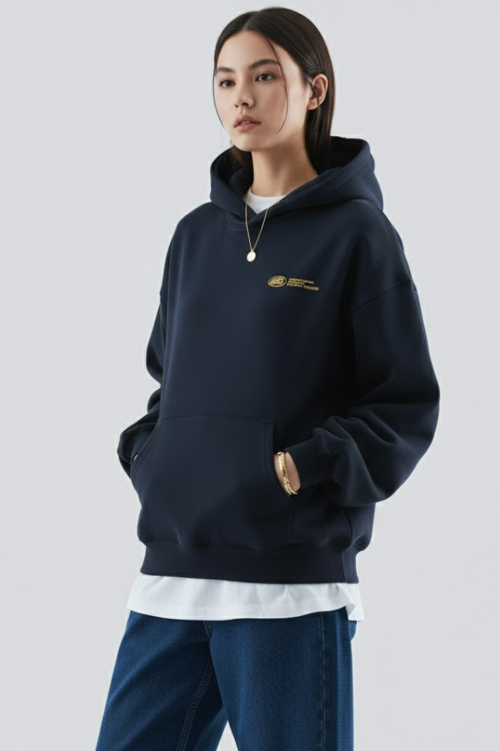 Women's Hoodie with Print and Pullover Design