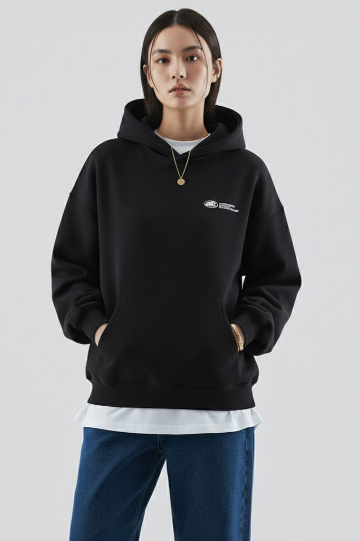 Women's Hoodie with Print and Pullover Design