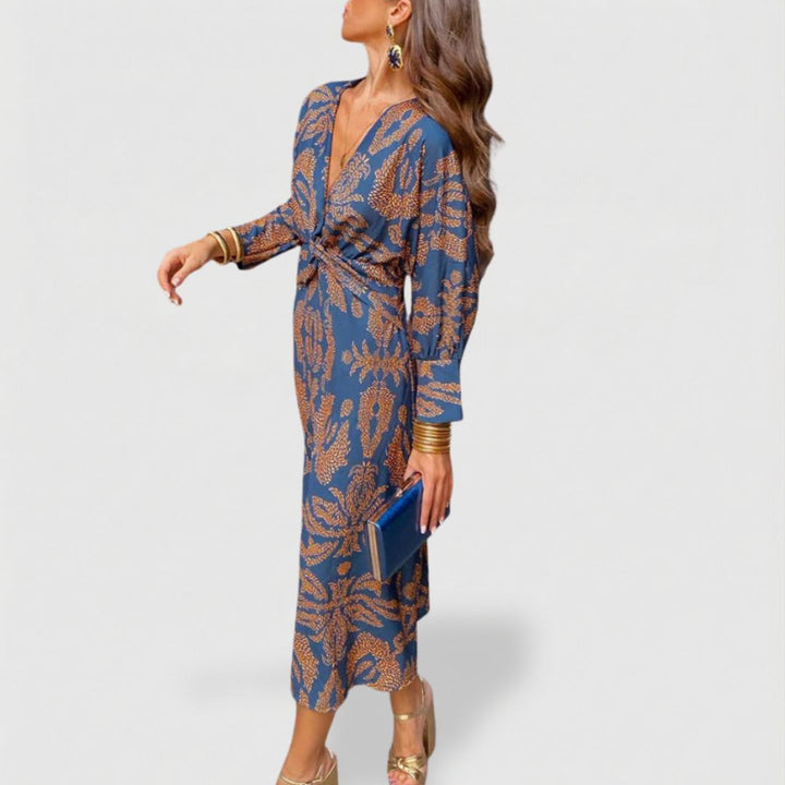 Aubrey Women’s Wedding Guest A-Line Maxi Dress - Elena Harper