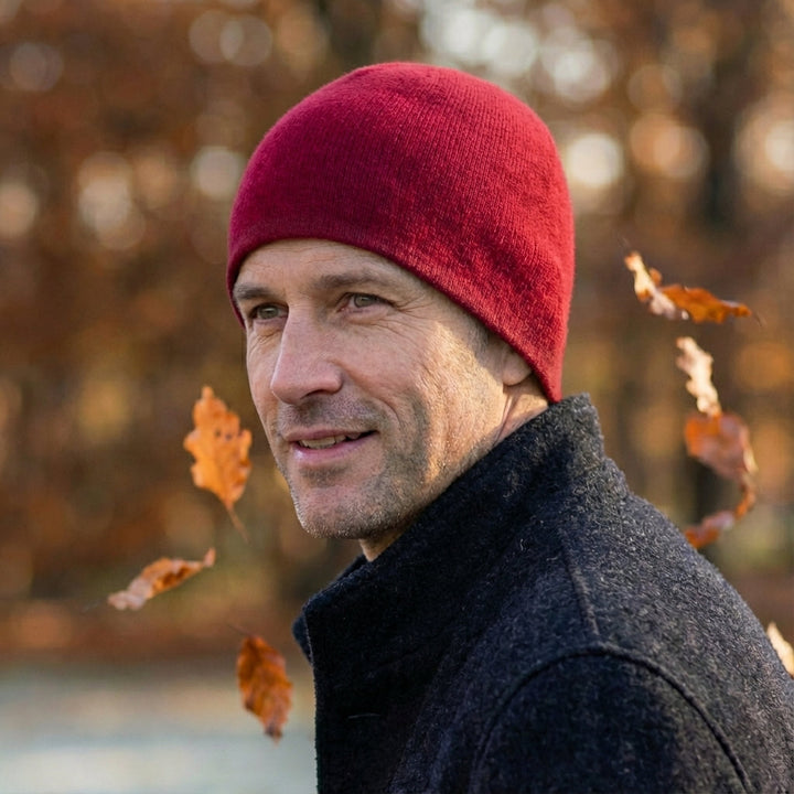 Greylan Cashmere Beanie, view 6 - Elena Harper