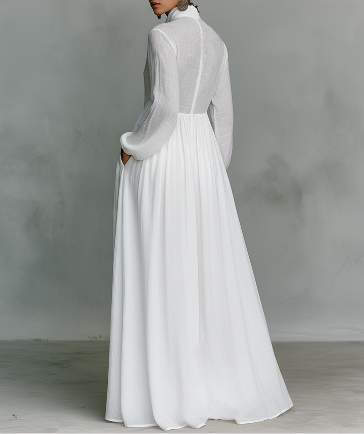 Serena™  |  Flowing Button-front Maxi Dress
