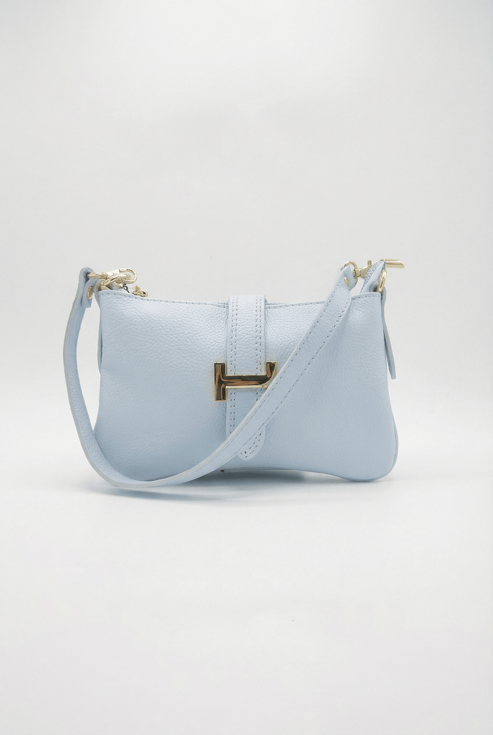 Emma & Rose Cape Town Zandri genuine leather shoulder bag, structured women's handbag on white background with soft shadows.
