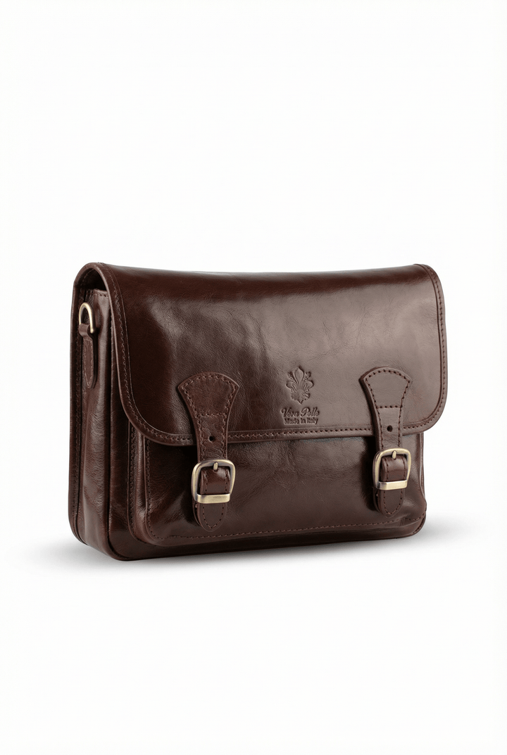 Noa™ Emma & Rose Cape Town classic genuine leather bag, structured and upright, on a white background.