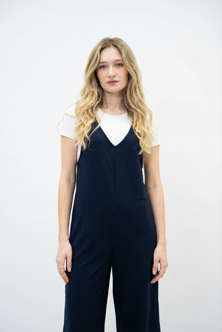 Fluid™  |  Fabric Dungarees V-neck