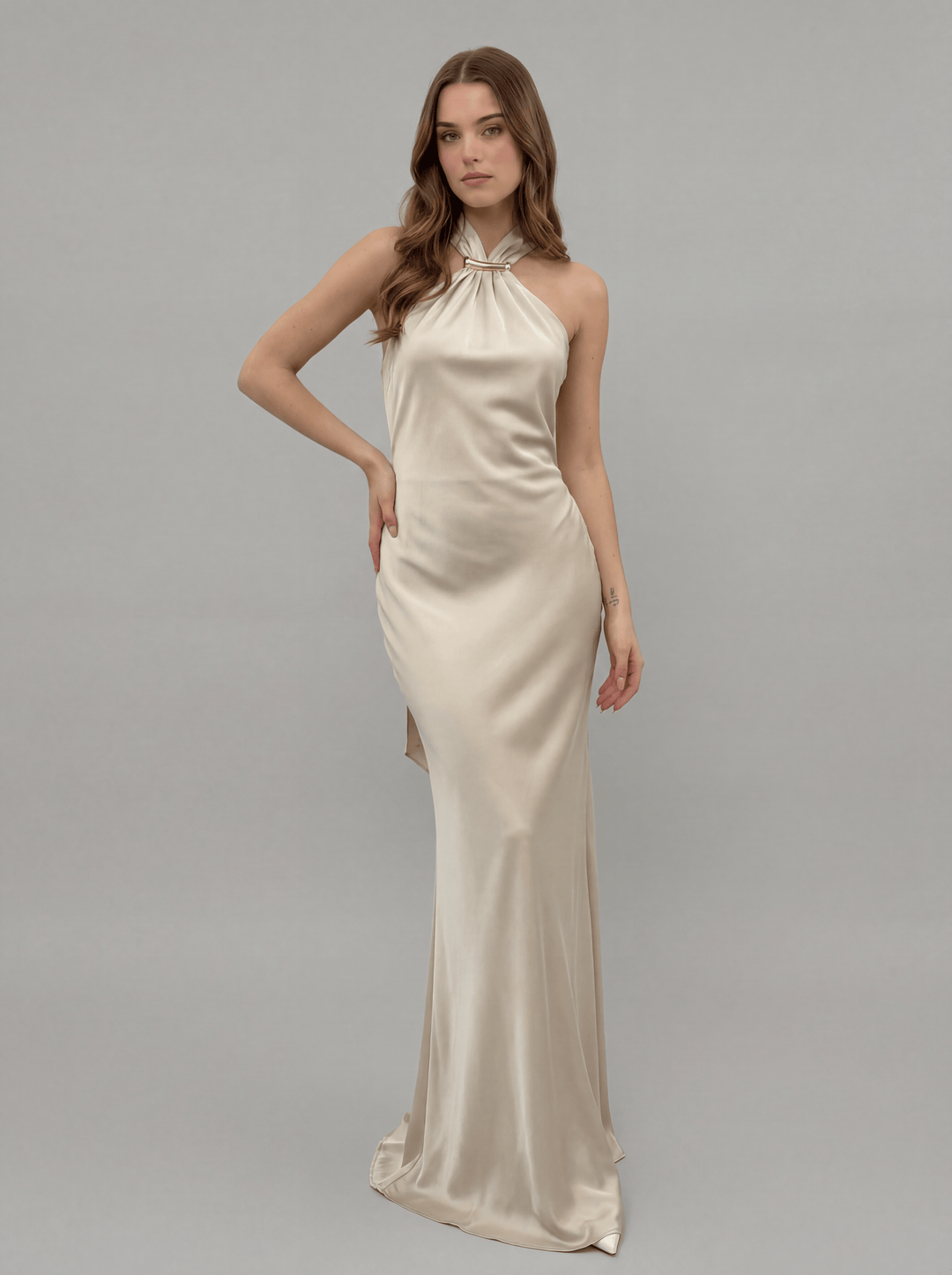 Jacoba™ long dress by Emma & Rose Cape Town featuring soft, luxurious fabrics and elegant design details.