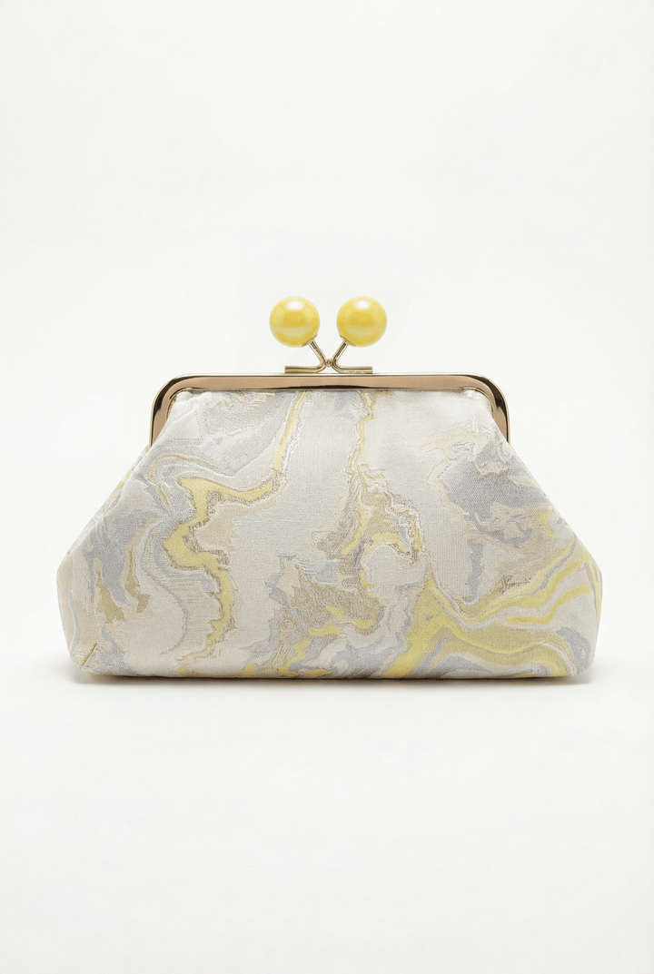 Emma & Rose Cape Town Simone™ elegant clutch bag with gold-tone closure and sleek design, perfect for evening accessories.