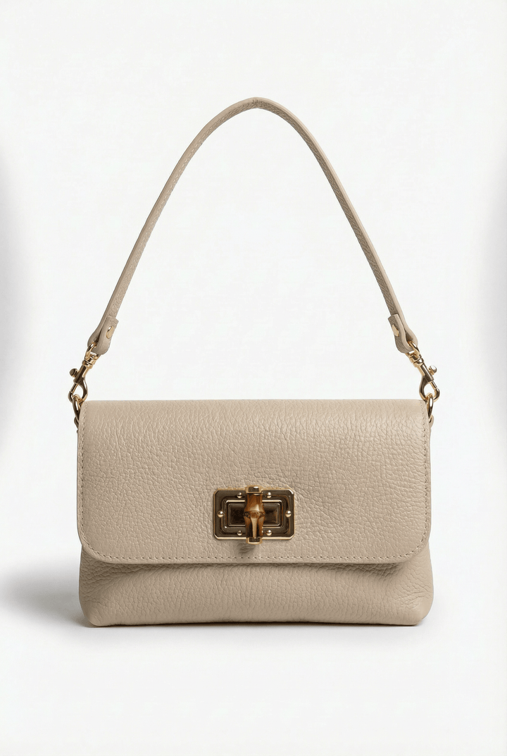 Genuine leather shoulder bag by Emma & Rose Cape Town featuring the Rozanne™ design with a stylish shoulder closure.