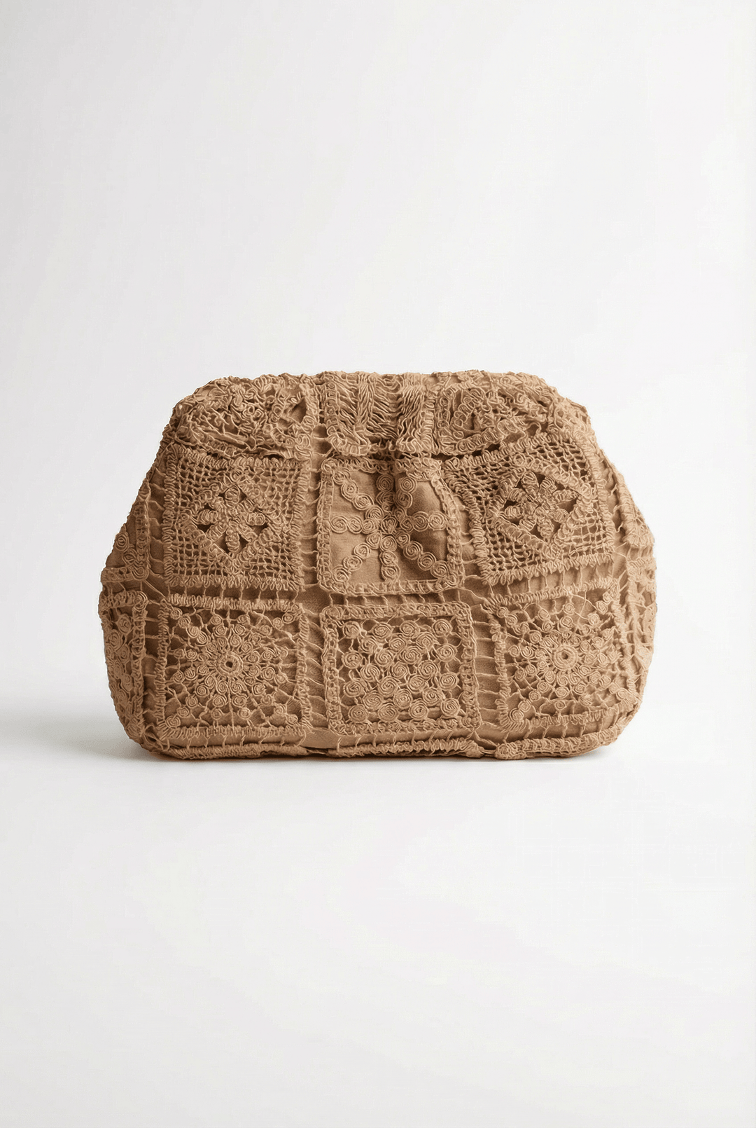 Ophelia™ lace clutch bag with romantic floral design by Emma & Rose Cape Town, featuring intricate lace details and elegant style.