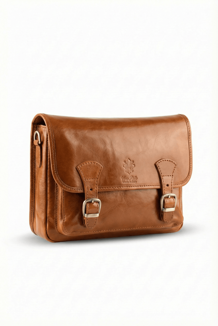 Noa™ Emma & Rose Cape Town classic genuine leather bag with sleek design and sturdy handles, displayed on a plain background.