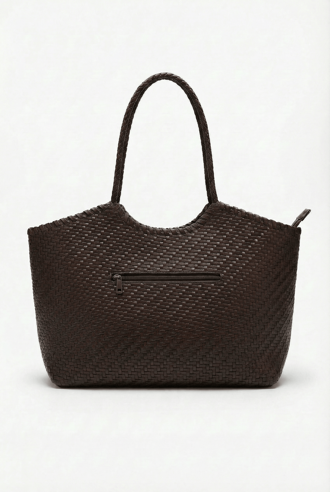 Karla woven shoulder bag by Emma & Rose Cape Town, featuring a stylish handcrafted design with a woven texture and shoulder strap.
