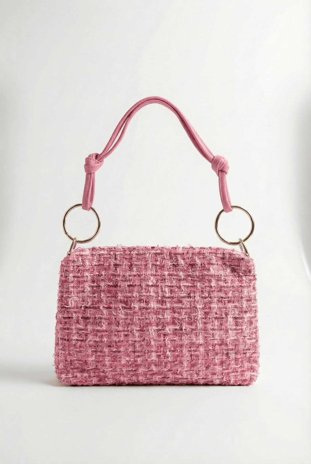 Jacoba™ Bouclé fabric handbag by Emma & Rose Cape Town, stylish borse with textured bouclé material and elegant design.