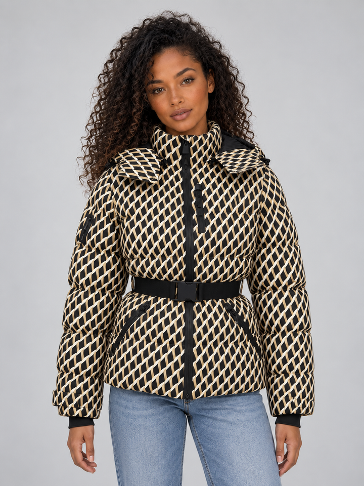 Women's Belted Puffer Jacket