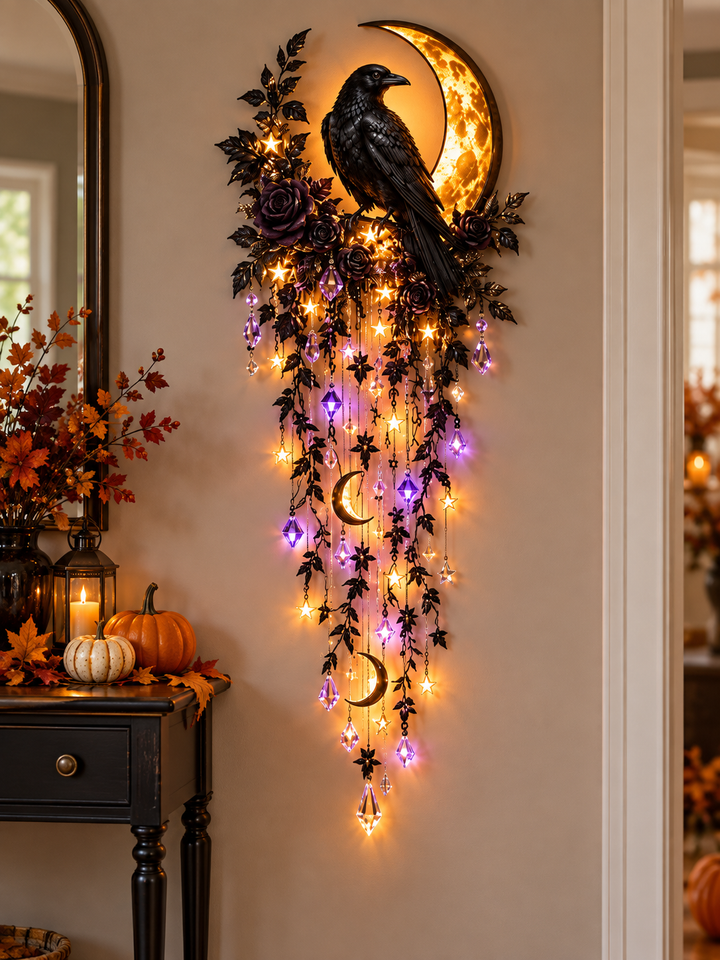 Halloween Cascade Wall Lights With Gothic Seasonal Designs