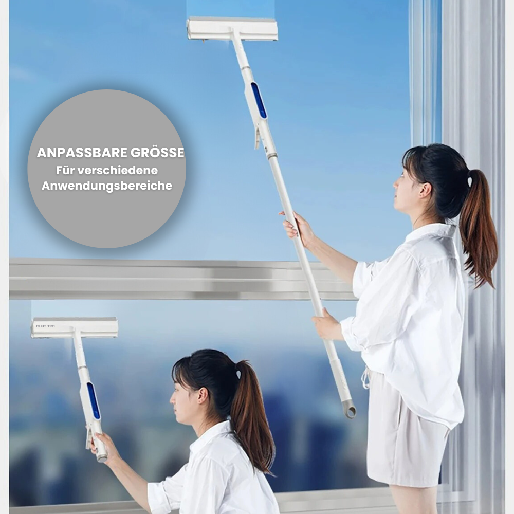 3-in-1 Rotatable Window Cleaner with Telescopic Handle and Spray Function, view 3 - Elena Harper