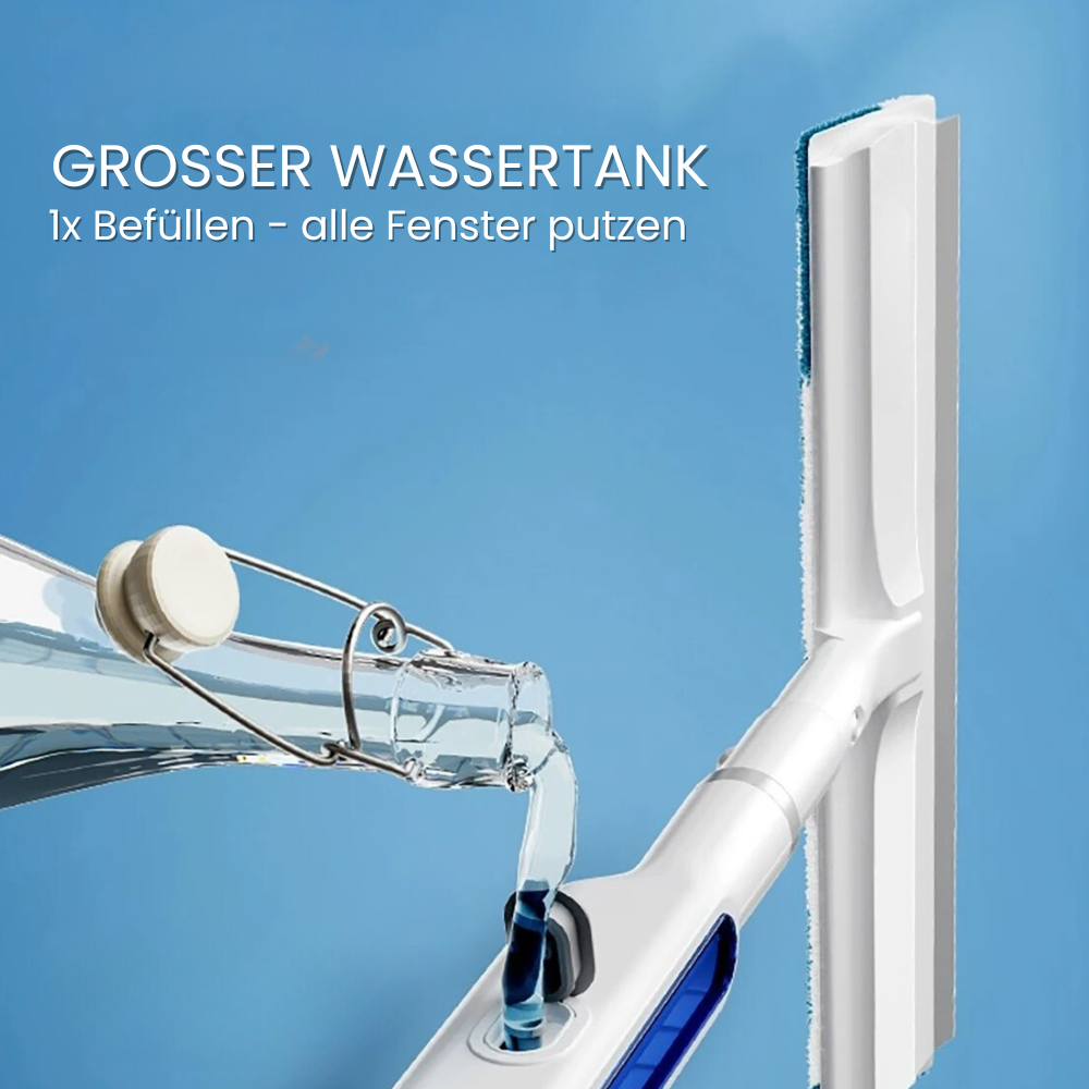 3-in-1 Rotatable Window Cleaner with Telescopic Handle and Spray Function, view 5 - Elena Harper