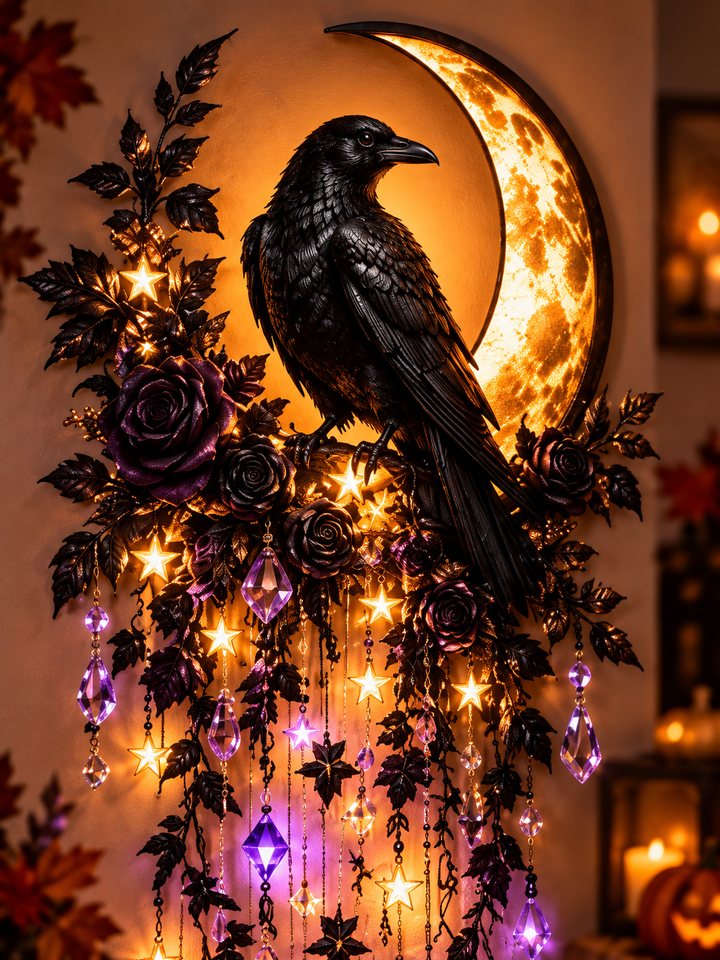 Halloween Cascade Wall Lights With Gothic Seasonal Designs