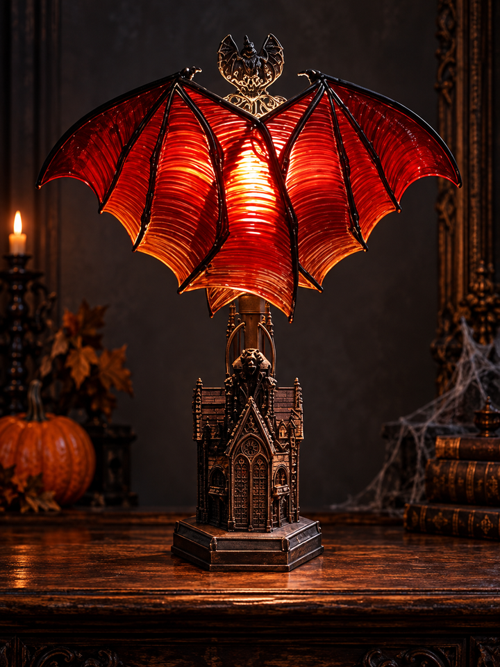 Gothic Bat Lamp for Halloween