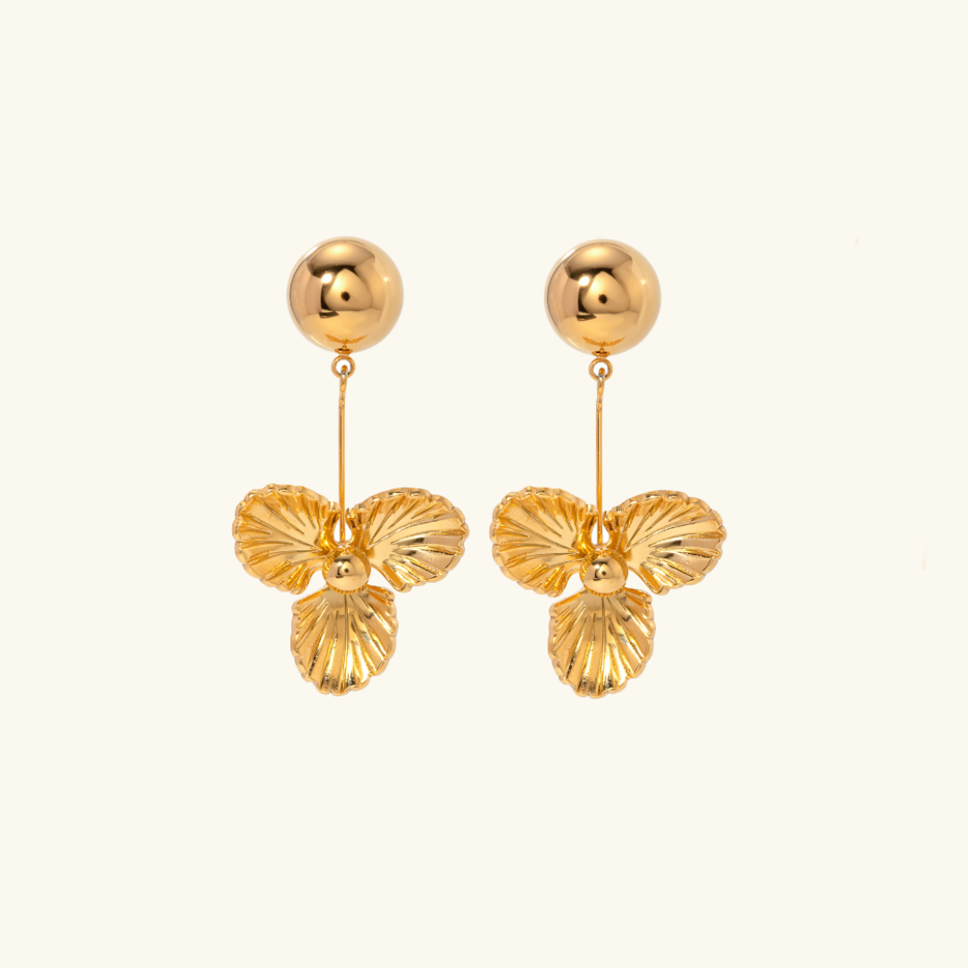 Brianna Earrings in Pansy Design, view 5 - Elena Harper