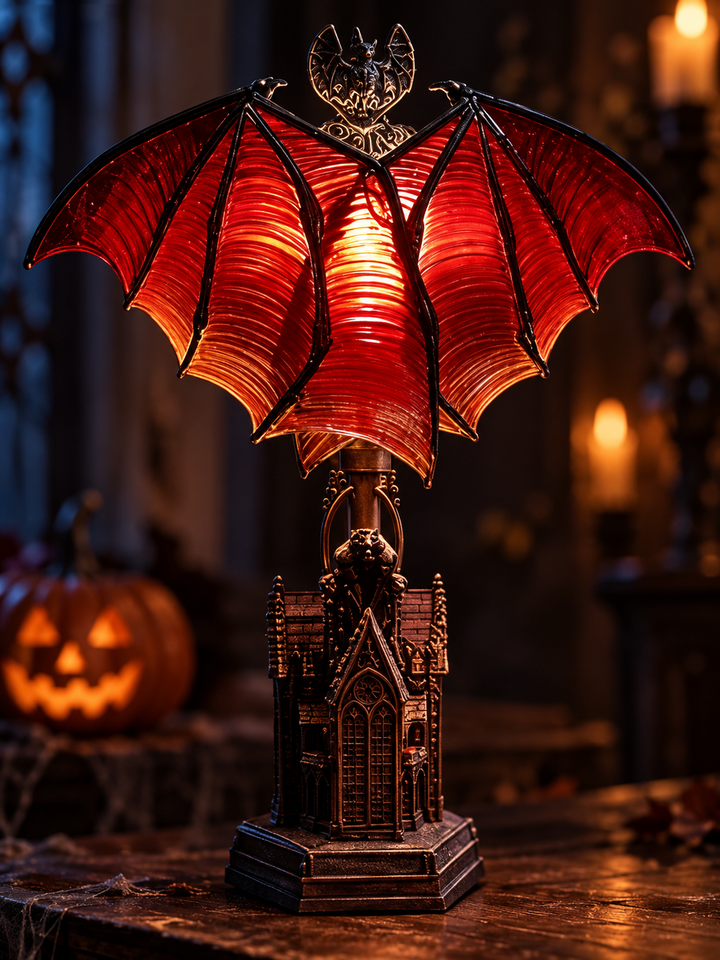 Gothic Bat Lamp for Halloween