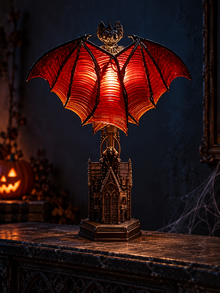 Gothic Bat Lamp for Halloween